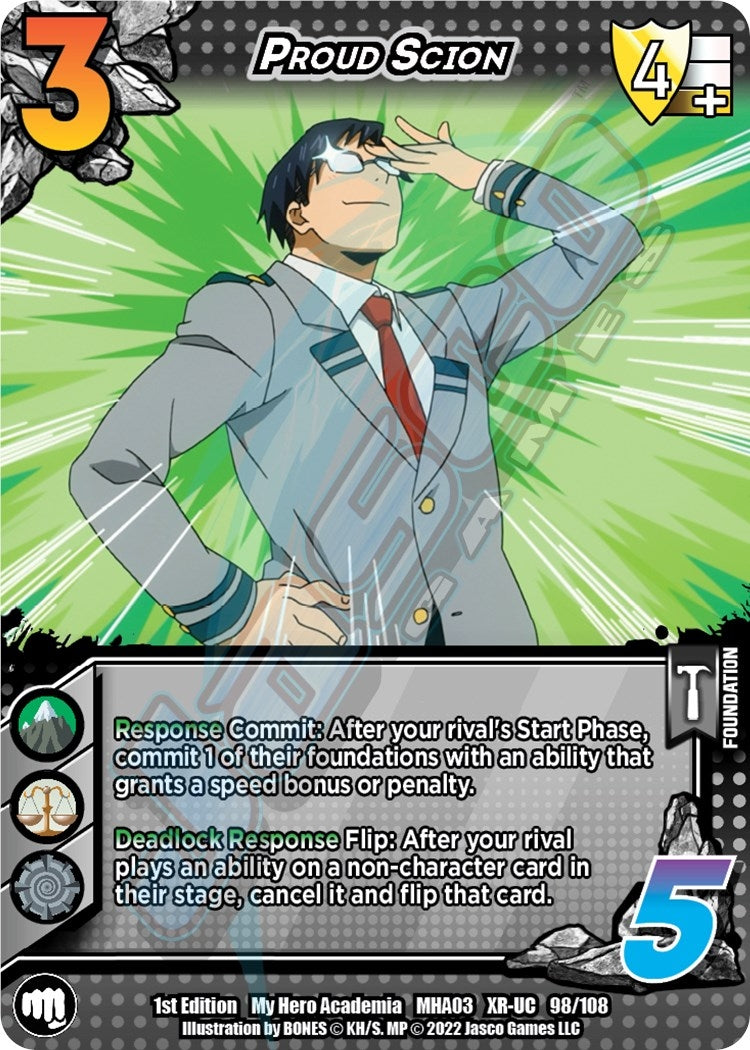 Image for Proud Scion (XR) (UniVersus: My Hero Academia: Heroes Clash) (98/108) - UniVersus