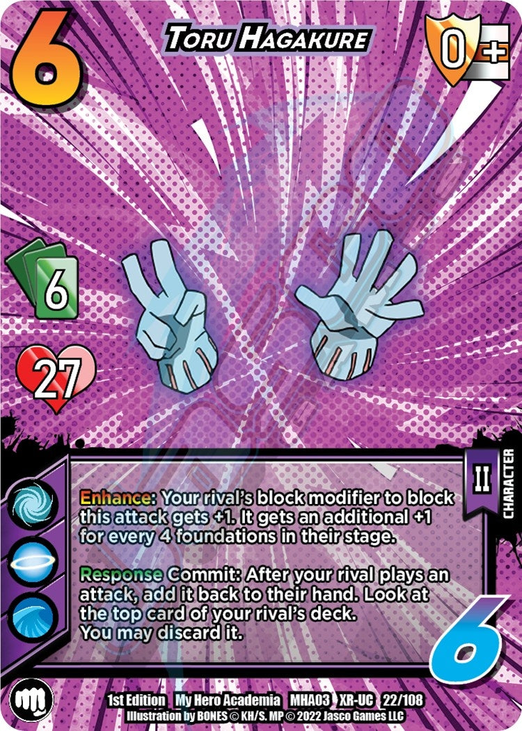 Image for Toru Hagakure (XR) (UniVersus: My Hero Academia: Heroes Clash) (22/108) - UniVersus