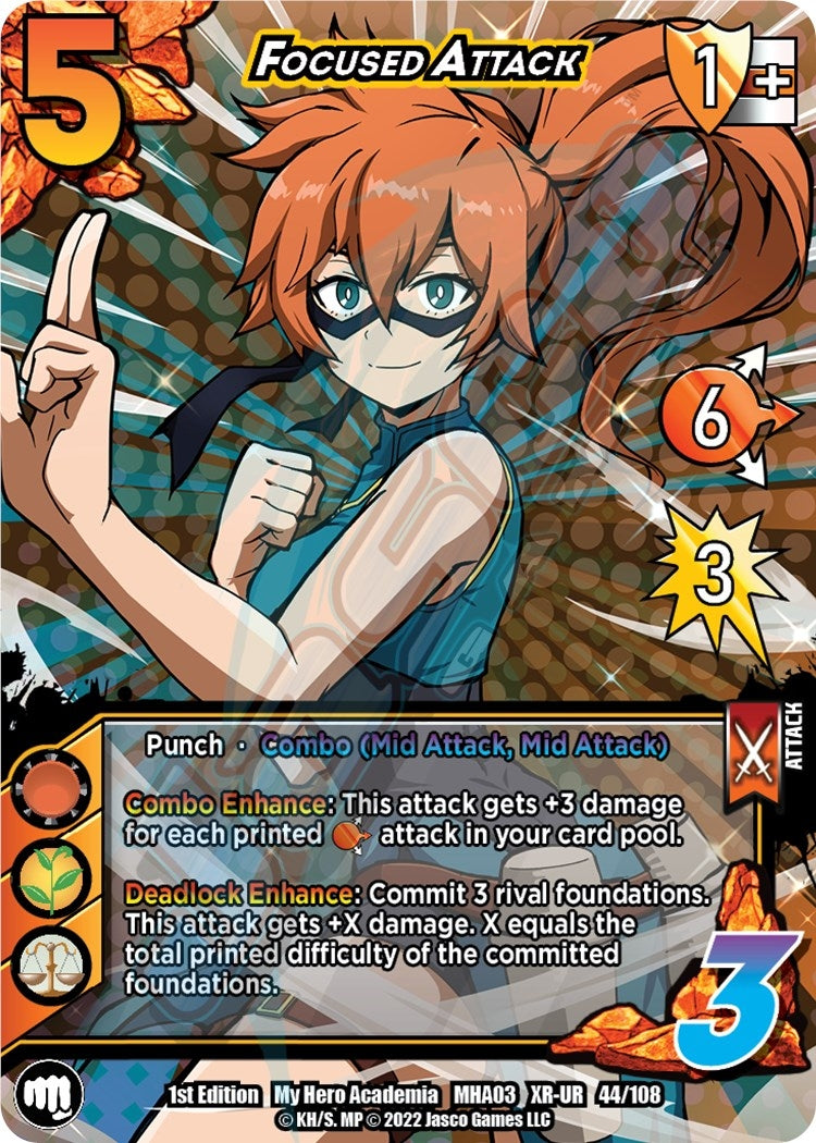 Image for Focused Attack (XR) (UniVersus: My Hero Academia: Heroes Clash) (44/108) - UniVersus