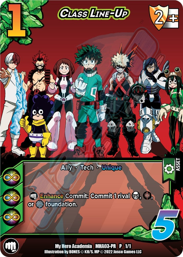 Image for Class Line-Up (Heroes Clash Pre-Release) (UniVersus: My Hero Academia Promo Cards) (MHA03-PR 1/1) - UniVersus