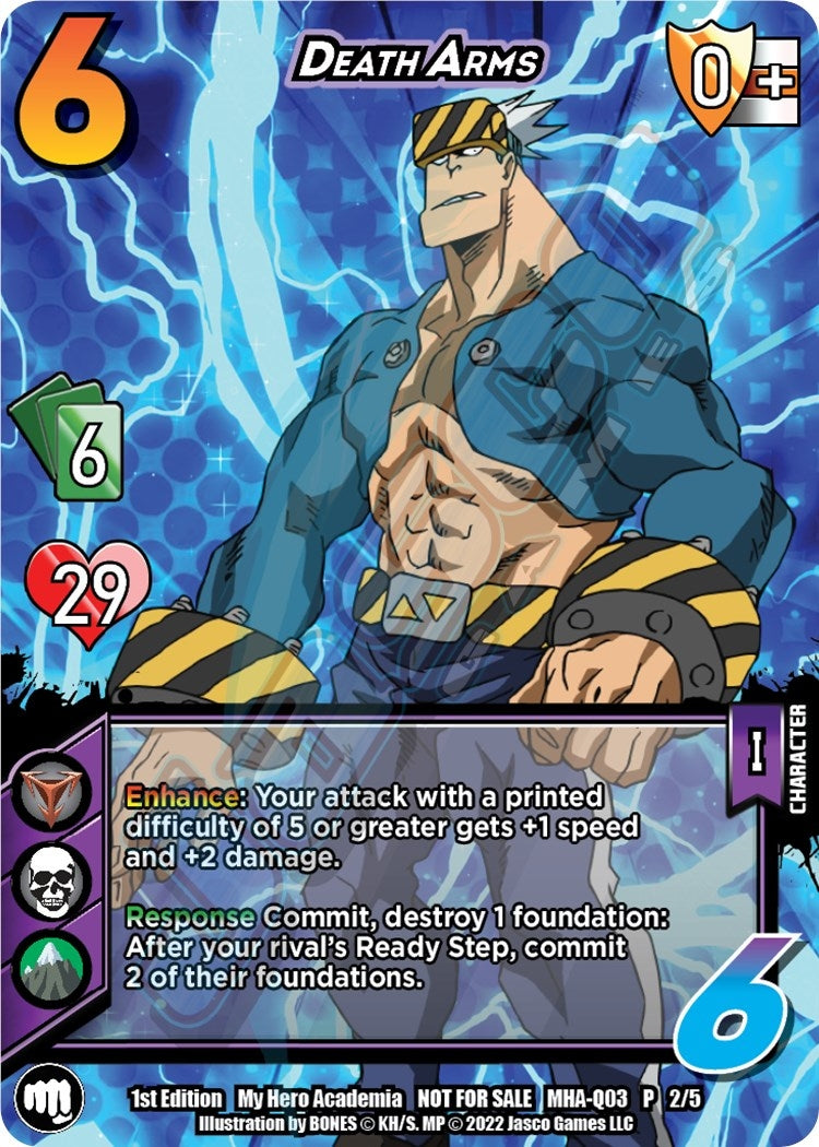 Image for Death Arms (Quirk Pack 3) (UniVersus: My Hero Academia Promo Cards) (MHA-Q03 2/5) - UniVersus