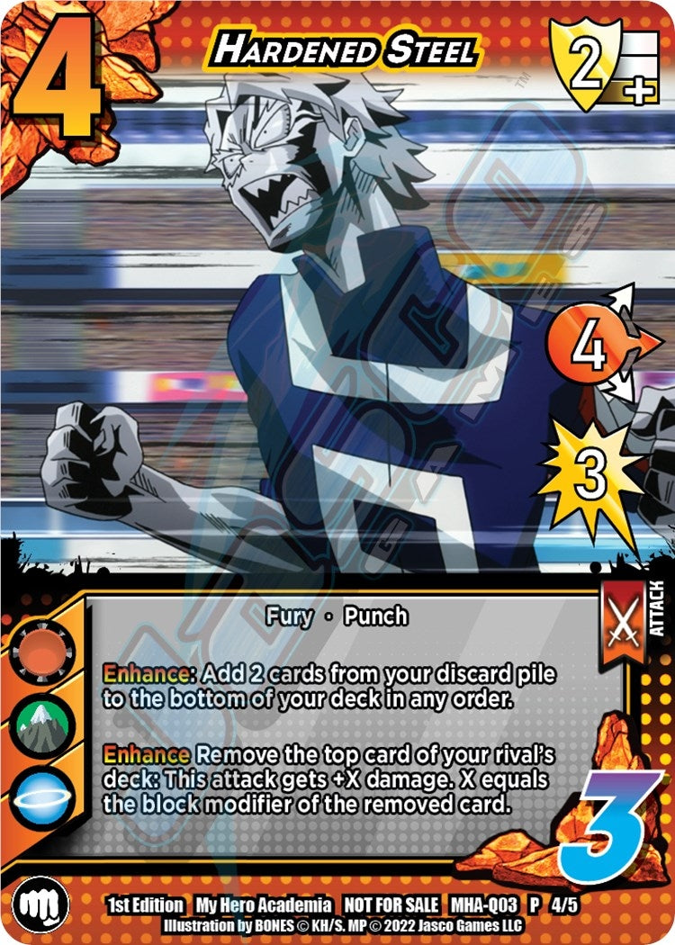 Image for Hardened Steel (Quirk Pack 3) (UniVersus: My Hero Academia Promo Cards) (MHA-Q03 4/5) - UniVersus