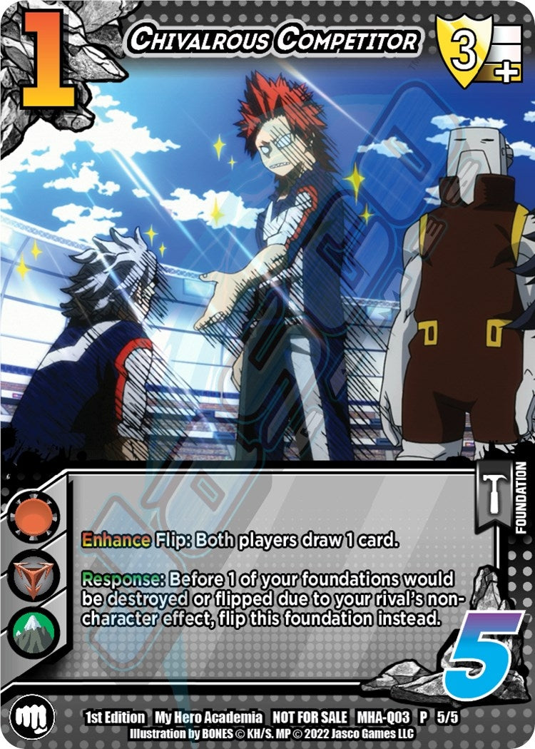 Image for Chivalrous Competitor (Quirk Pack 3) (UniVersus: My Hero Academia Promo Cards) (MHA-Q03 5/5) - UniVersus