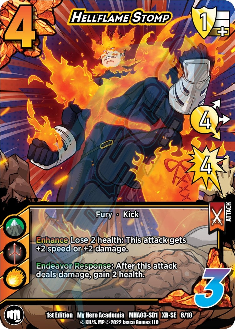Image for Hellflame Stomp (XR) (UniVersus: My Hero Academia: Heroes Clash) (6/18) - UniVersus