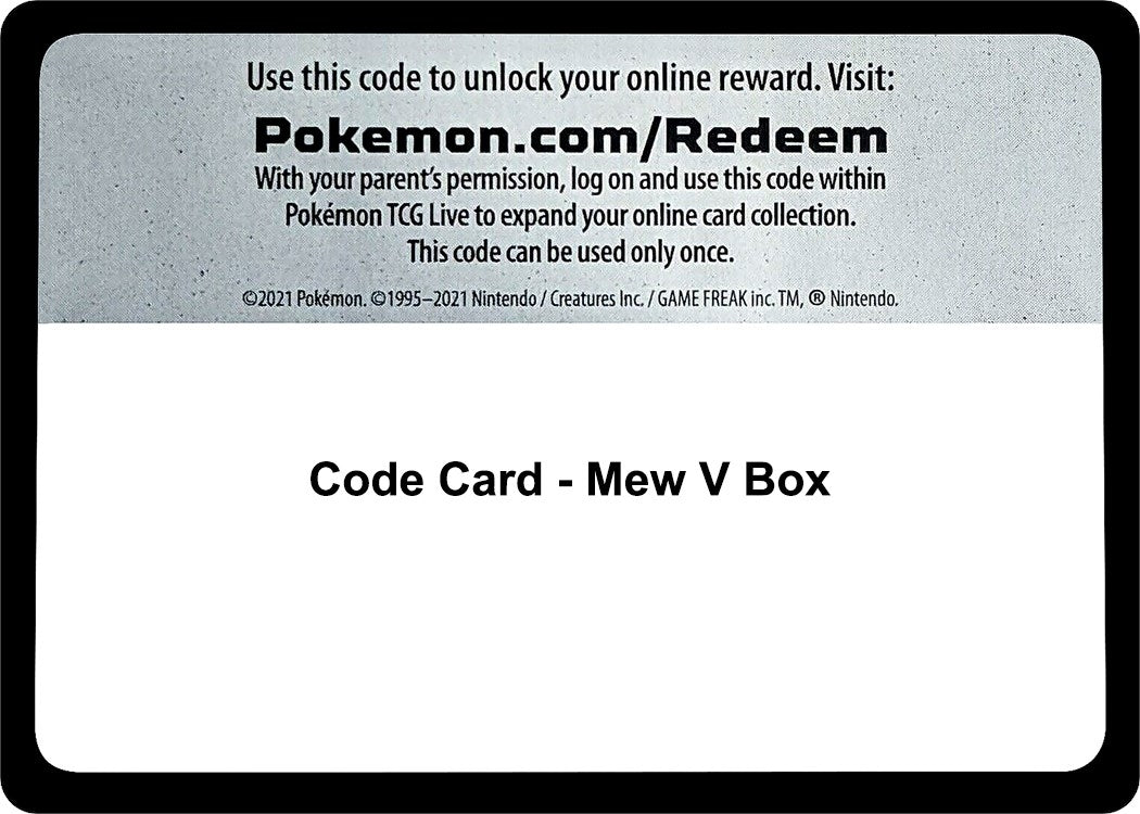 Image for Code Card - Mew V Box - Pokemon