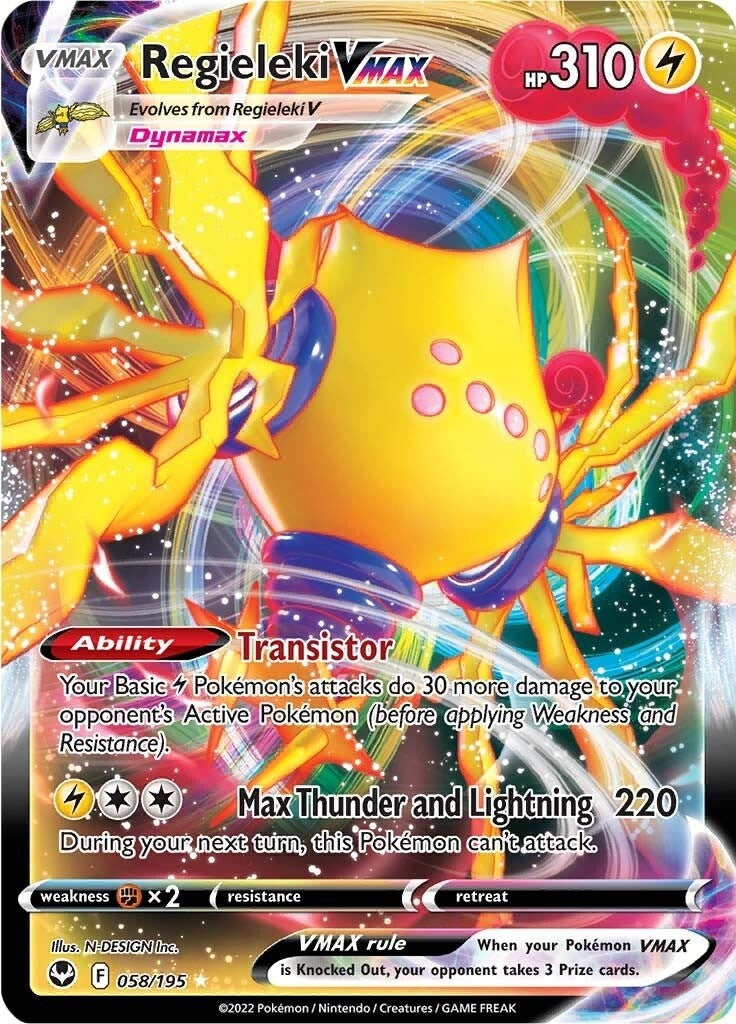 Image for Regieleki VMAX (SWSH12: Silver Tempest) (058/195) - Pokemon