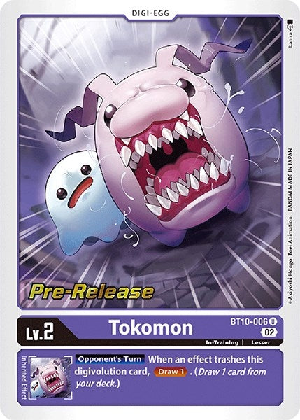 Image for Tokomon (BT10_PR) (BT10-006 U) - Digimon Card Game