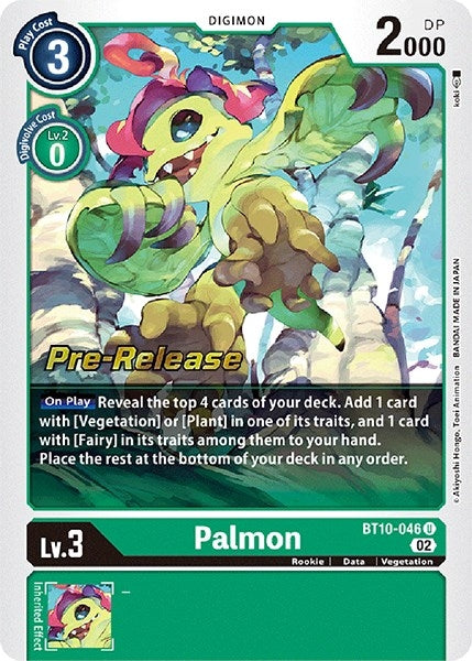 Image for Palmon (BT10_PR) (BT10-046 U) - Digimon Card Game