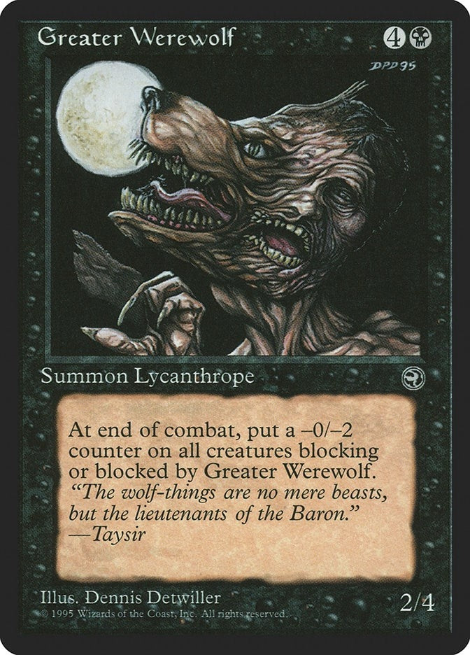 Image for Greater Werewolf (Homelands) - Magic: The Gathering