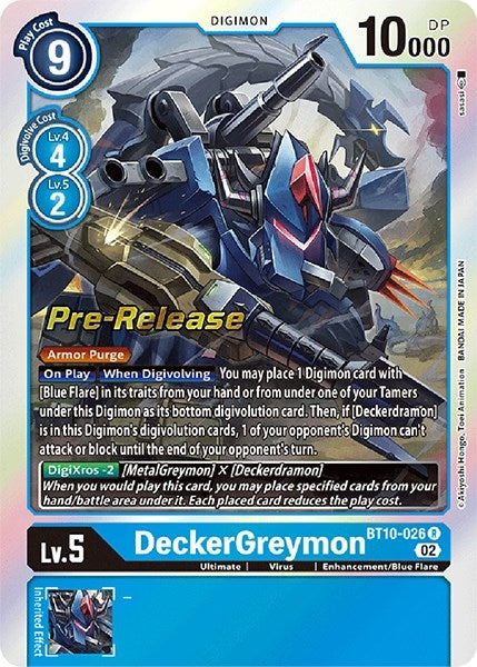 Image for DeckerGreymon (BT10_PR) (BT10-026 R) - Digimon Card Game