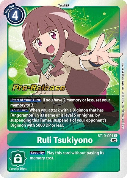 Image for Ruli Tsukiyono (BT10_PR) (BT10-091 R) - Digimon Card Game