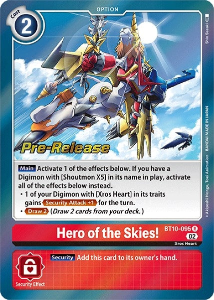 Image for Hero of the Skies! (BT10_PR) (BT10-095 R) - Digimon Card Game