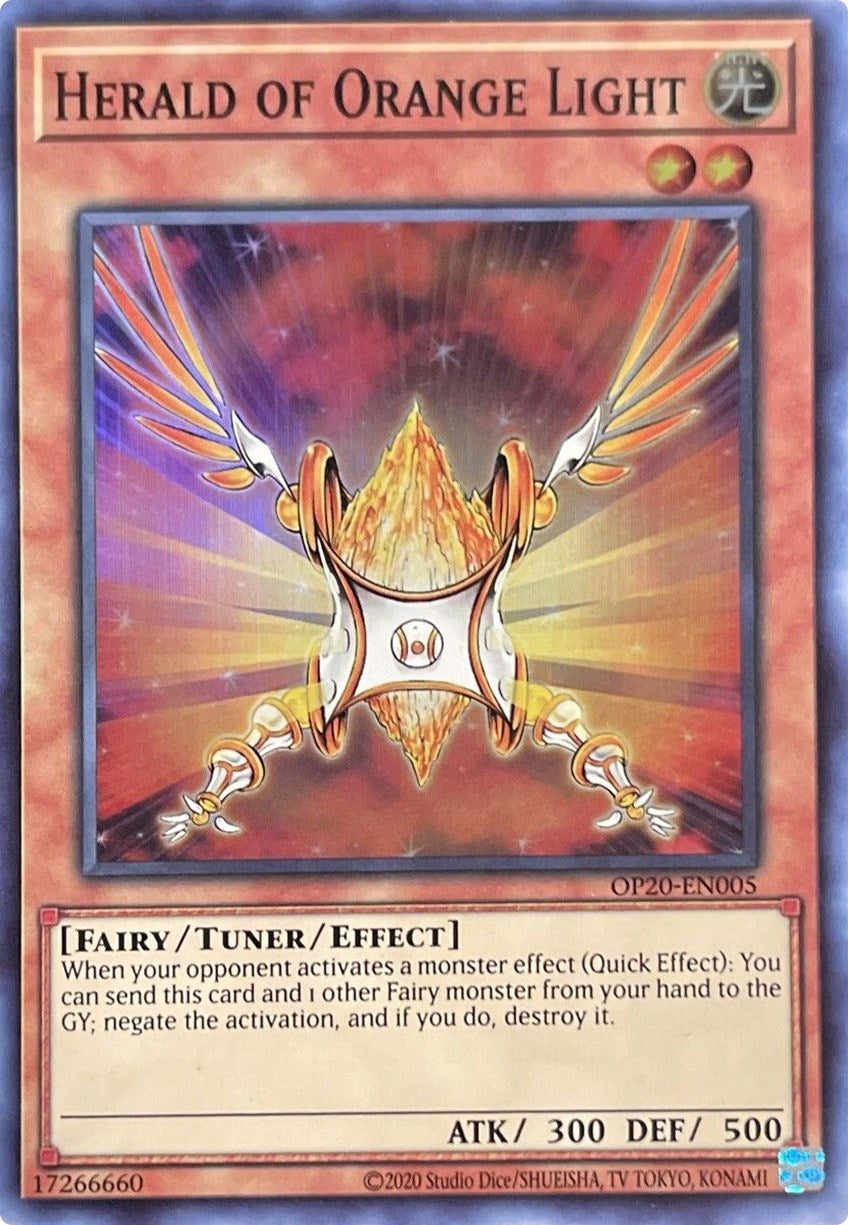 Image for Herald of Orange Light (OTS Tournament Pack 20) (OP20-EN005) - YuGiOh