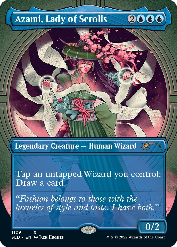 Image for Azami, Lady of Scrolls (Borderless) (Secret Lair Drop Series) (1106) - Magic: The Gathering