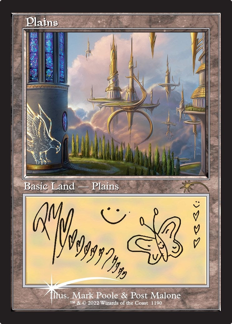 Image for Plains (Post Malone) (Secret Lair Drop Series) (1190) - Magic: The Gathering