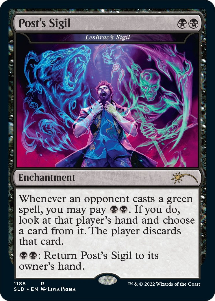 Image for Post's Sigil - Leshrac's Sigil (Post Malone) (Secret Lair Drop Series) (1188) - Magic: The Gathering