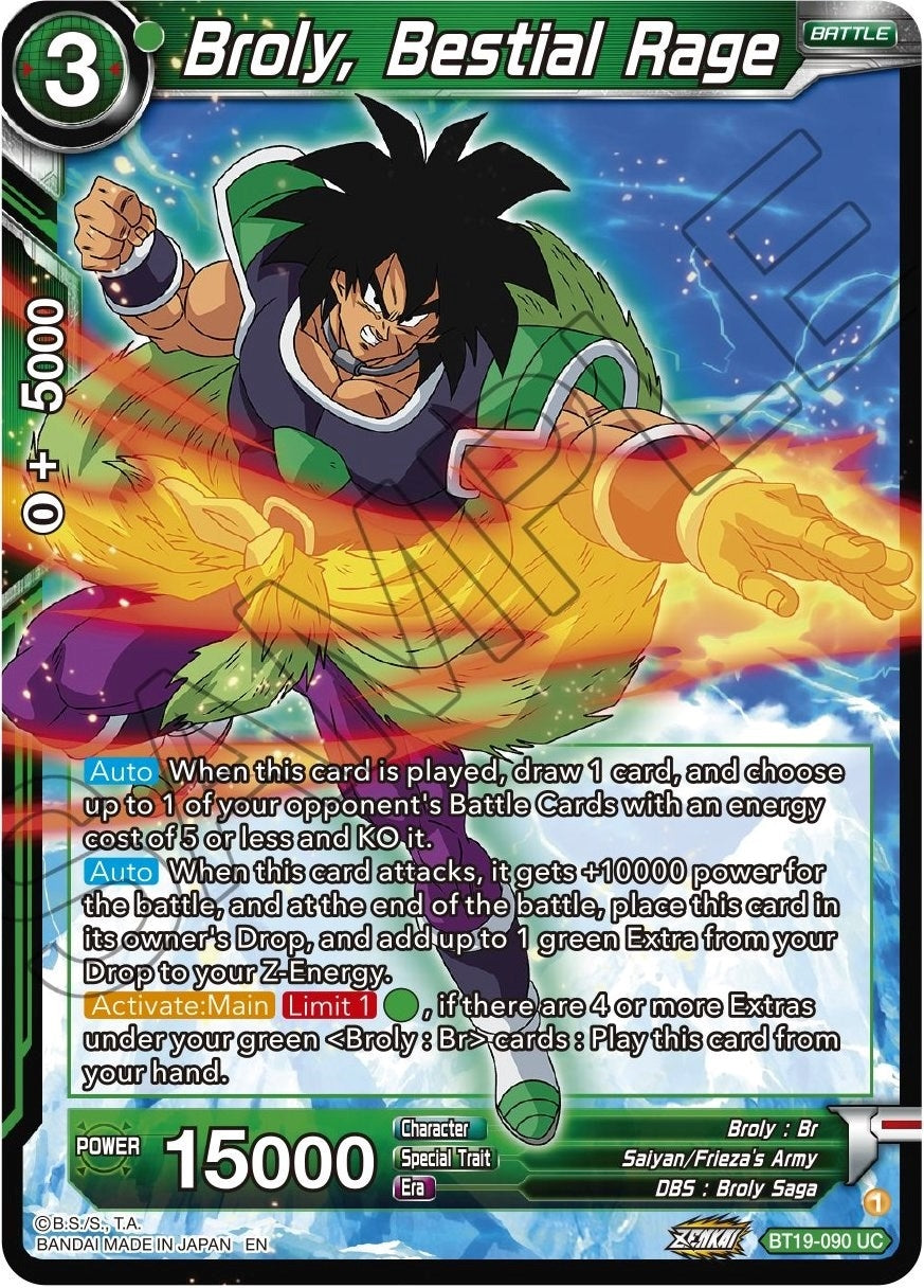 Image for Broly, Bestial Rage (Fighter's Ambition) (BT19-090) - Dragon Ball Super: Masters