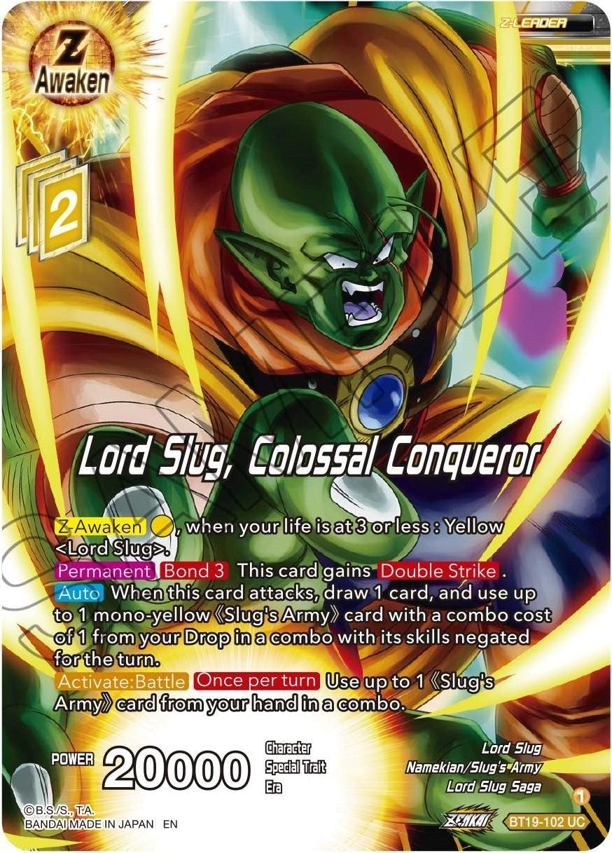 Image for Lord Slug, Colossal Conqueror (Fighter's Ambition) (BT19-102) - Dragon Ball Super: Masters