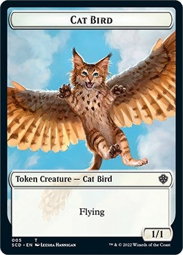 Image for Cat Bird // Faerie Double-Sided Token (Starter Commander Decks) (5 // 10) - Magic: The Gathering