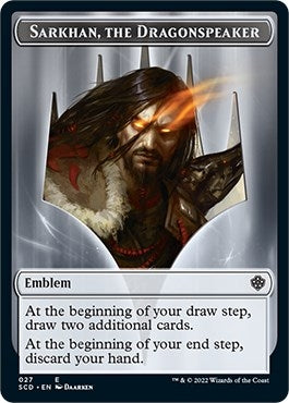Image for Emblem - Sarkhan, the Dragonspeaker Double-Sided Token (Starter Commander Decks) (27) - Magic: The Gathering