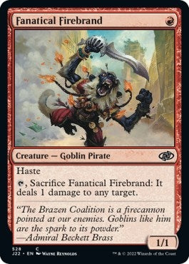 Image for Fanatical Firebrand (Jumpstart 2022) (528) - Magic: The Gathering