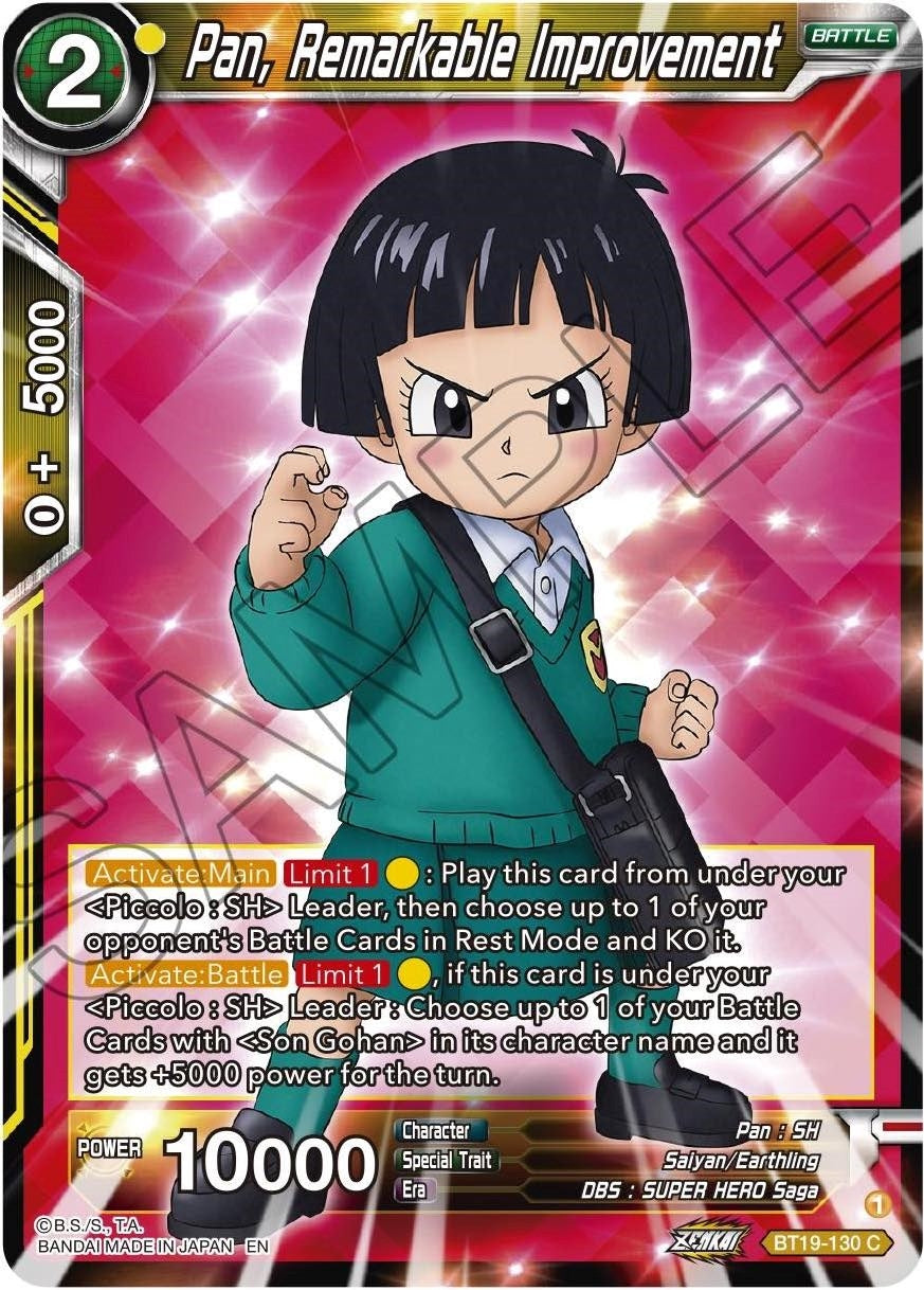 Image for Pan, Remarkable Improvement (Fighter's Ambition) (BT19-130) - Dragon Ball Super: Masters