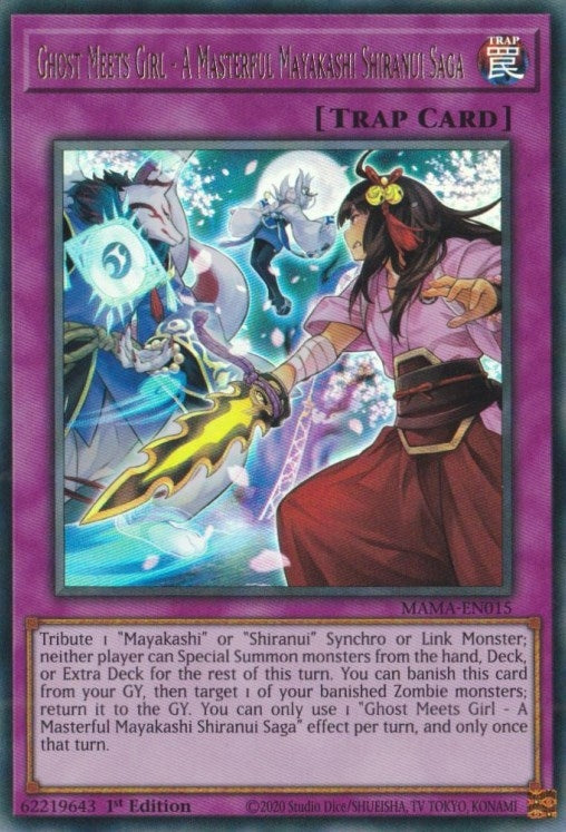 Image for Ghost Meets Girl - A Masterful Mayakashi Shiranui Saga (Magnificent Mavens) (MAMA-EN015) - YuGiOh