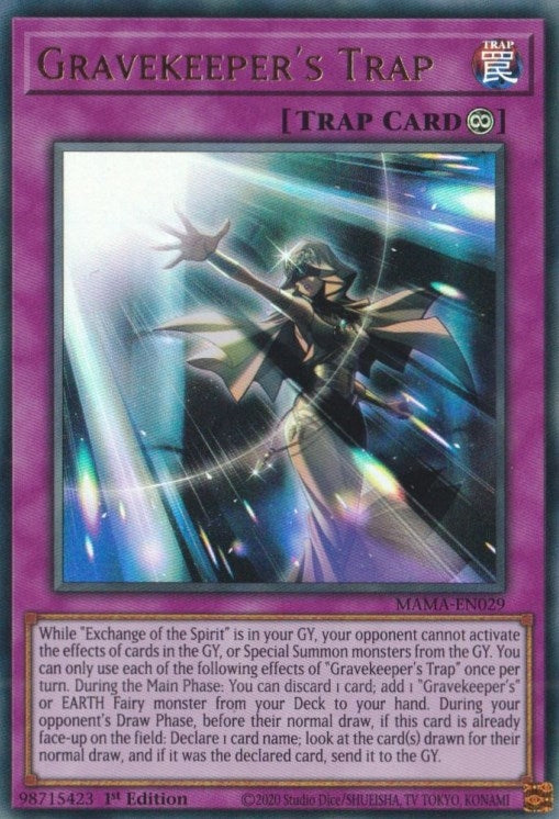 Image for Gravekeeper's Trap (Magnificent Mavens) (MAMA-EN029) - YuGiOh