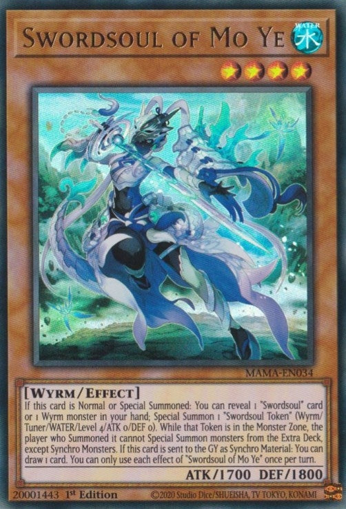 Image for Swordsoul of Mo Ye (Magnificent Mavens) (MAMA-EN034) - YuGiOh