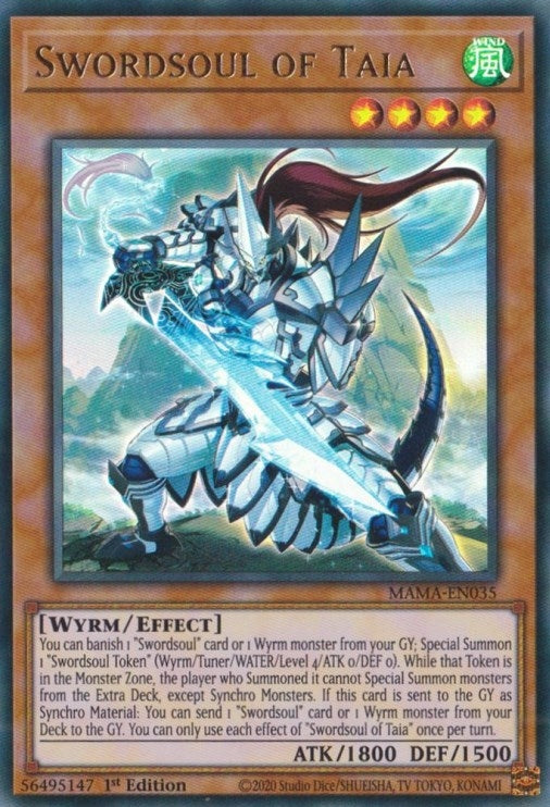 Image for Swordsoul of Taia (Magnificent Mavens) (MAMA-EN035) - YuGiOh