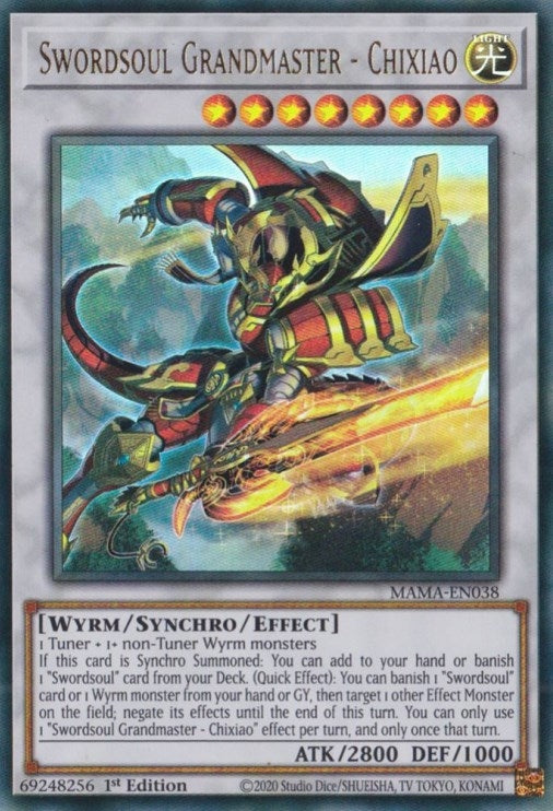 Image for Swordsoul Grandmaster - Chixiao (Magnificent Mavens) (MAMA-EN038) - YuGiOh