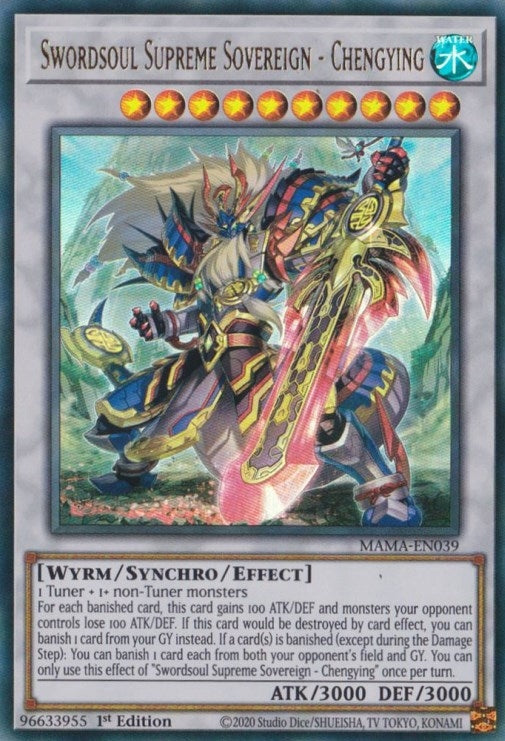 Image for Swordsoul Supreme Sovereign - Chengying (Magnificent Mavens) (MAMA-EN039) - YuGiOh