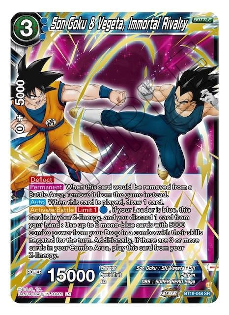 Image for Son Goku & Vegeta, Immortal Rivalry (Fighter's Ambition) (BT19-048) - Dragon Ball Super: Masters