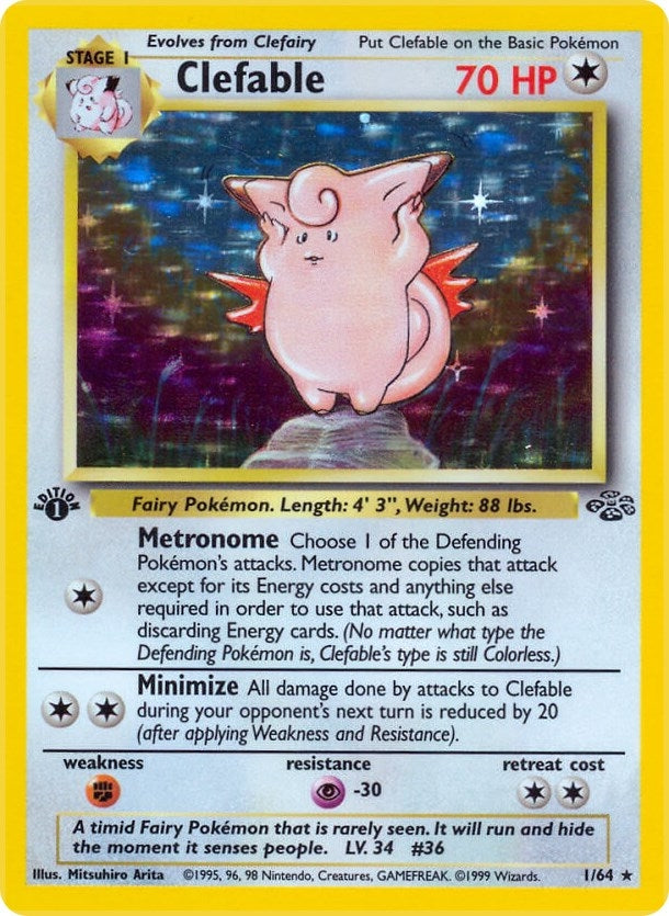 Image for Clefable (1) (Jungle) (01/64) - Pokemon