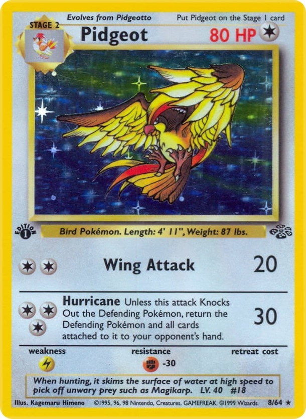 Image for Pidgeot (8) (Jungle) (08/64) - Pokemon