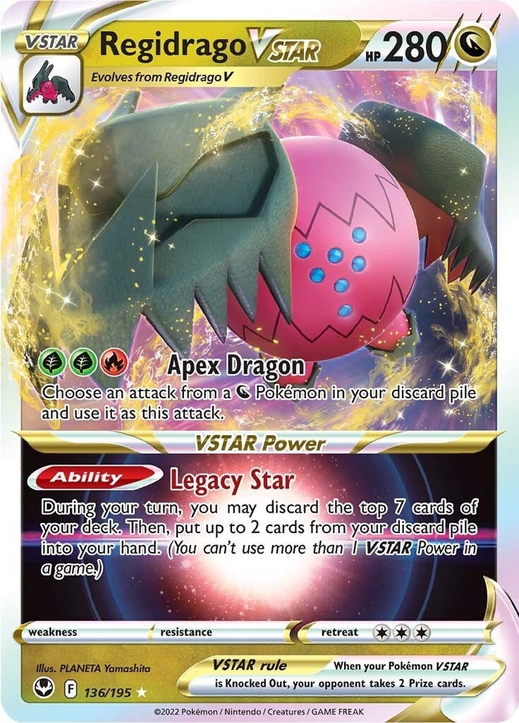Image for Regidrago VSTAR (SWSH12: Silver Tempest) (136/195) - Pokemon