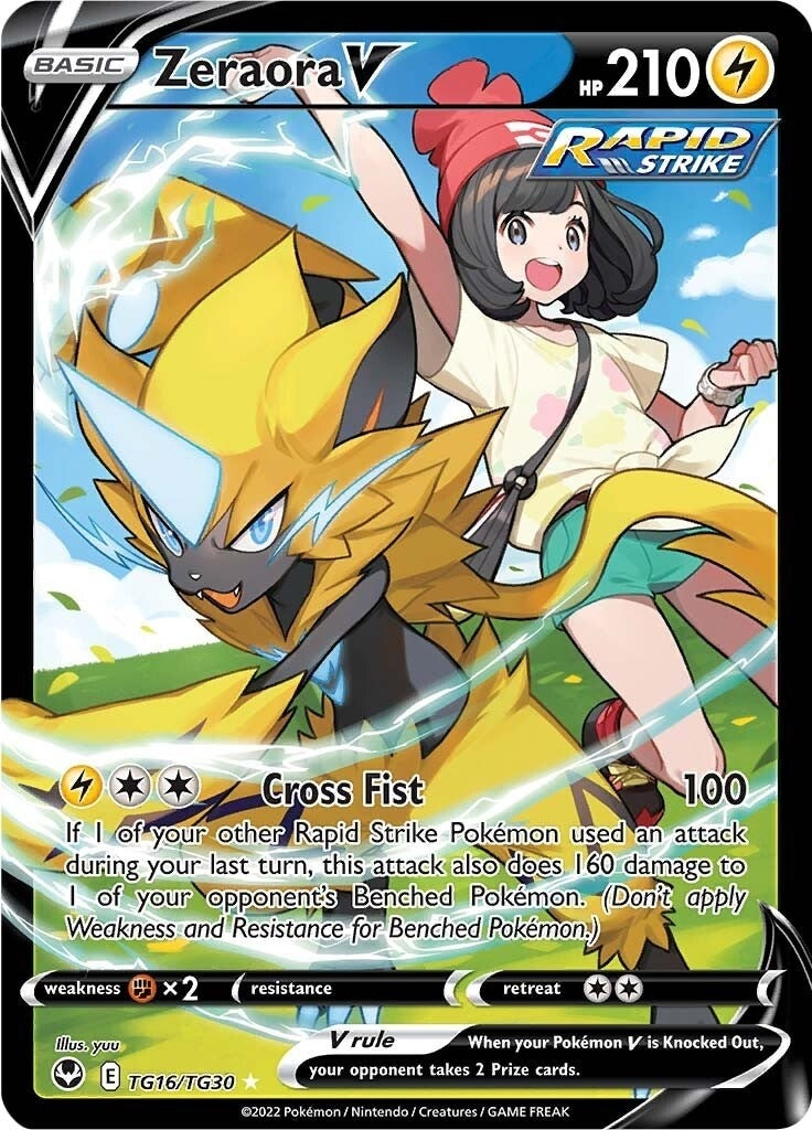 Image for Zeraora V (SWSH12: Silver Tempest Trainer Gallery) (TG16/TG30) - Pokemon