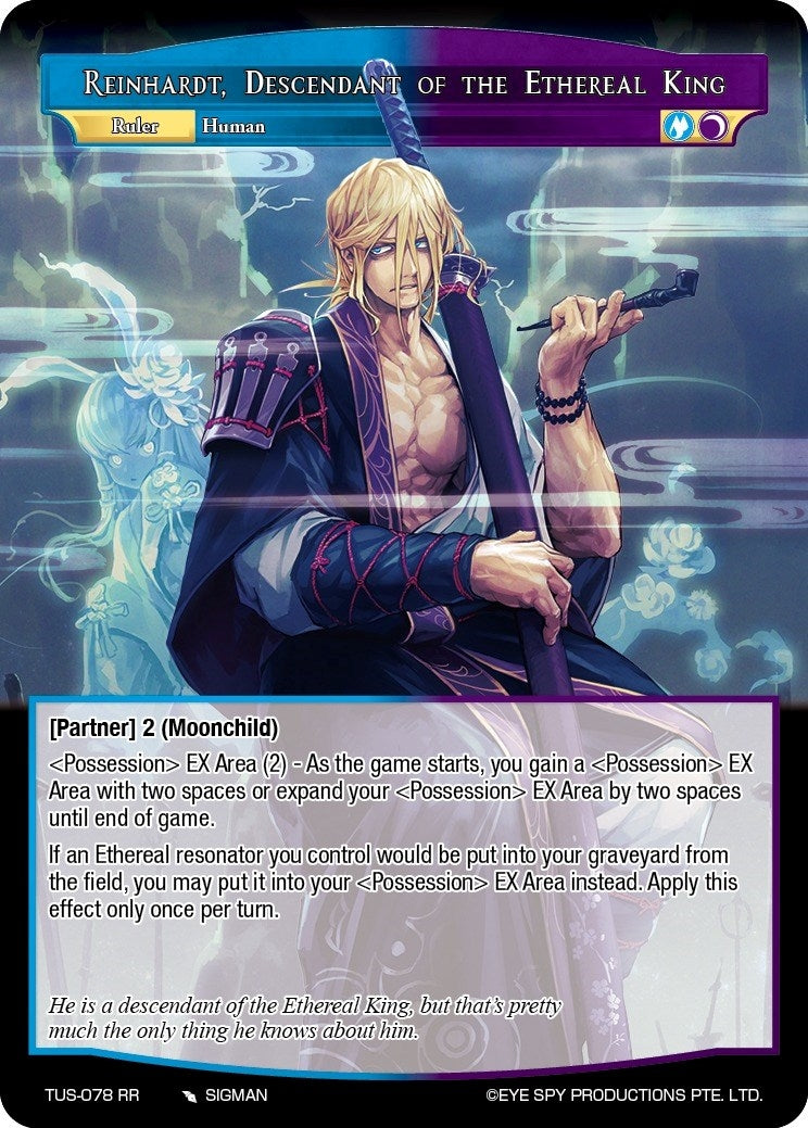 Image for Reinhardt, Descendant of the Ethereal King (The Underworld of Secrets) (TUS-078 RR) - Force of Will