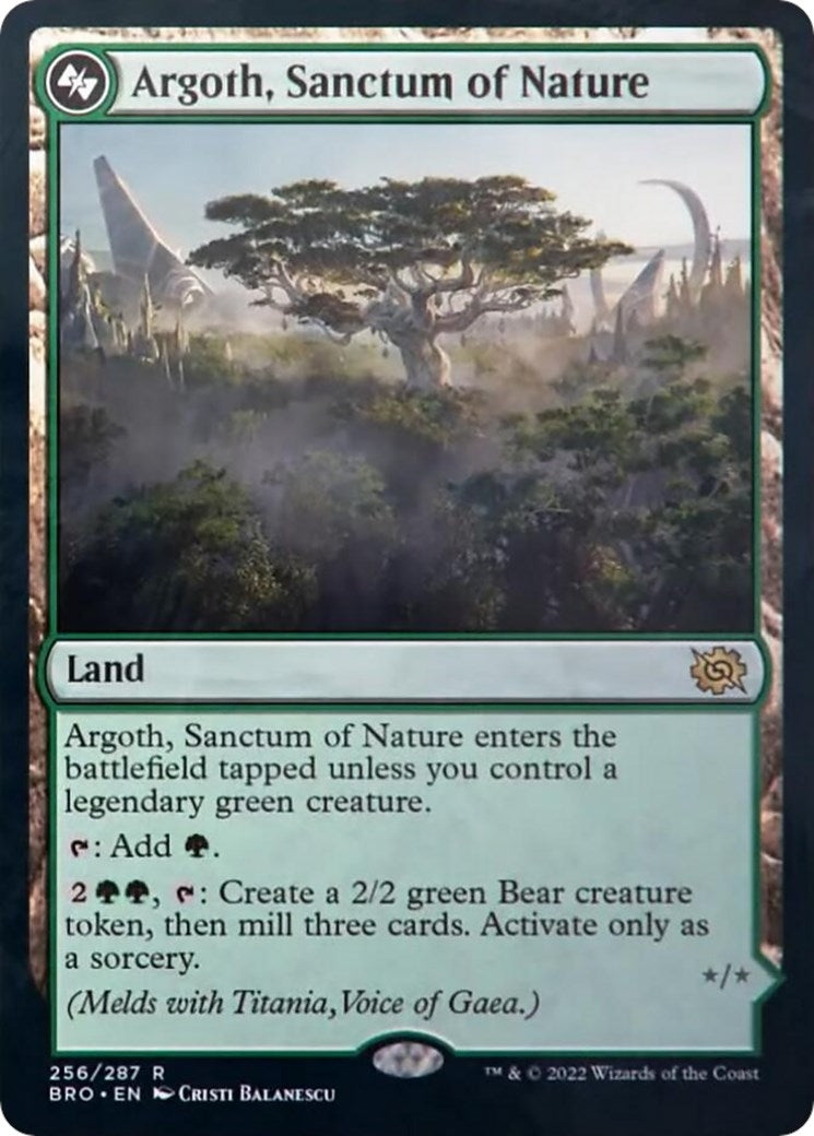Image for Argoth, Sanctum of Nature (The Brothers' War) (256) - Magic: The Gathering