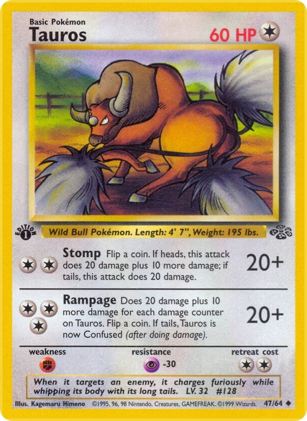 Image for Tauros (Jungle) (47/64) - Pokemon