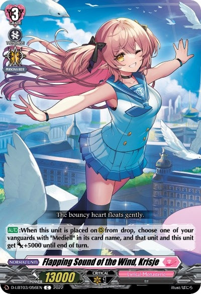 Image for Flapping Sound of the Wind, Krisje (D-LBT03: Lyrical Monasterio ~Summertime Memories!~) (D-LBT03/056EN) - Cardfight Vanguard