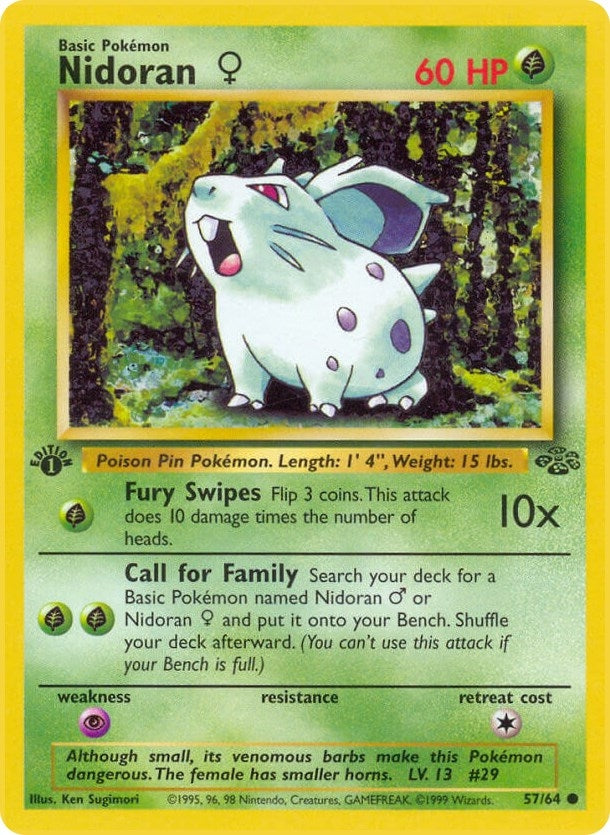 Image for Nidoran F (Jungle) (57/64) - Pokemon