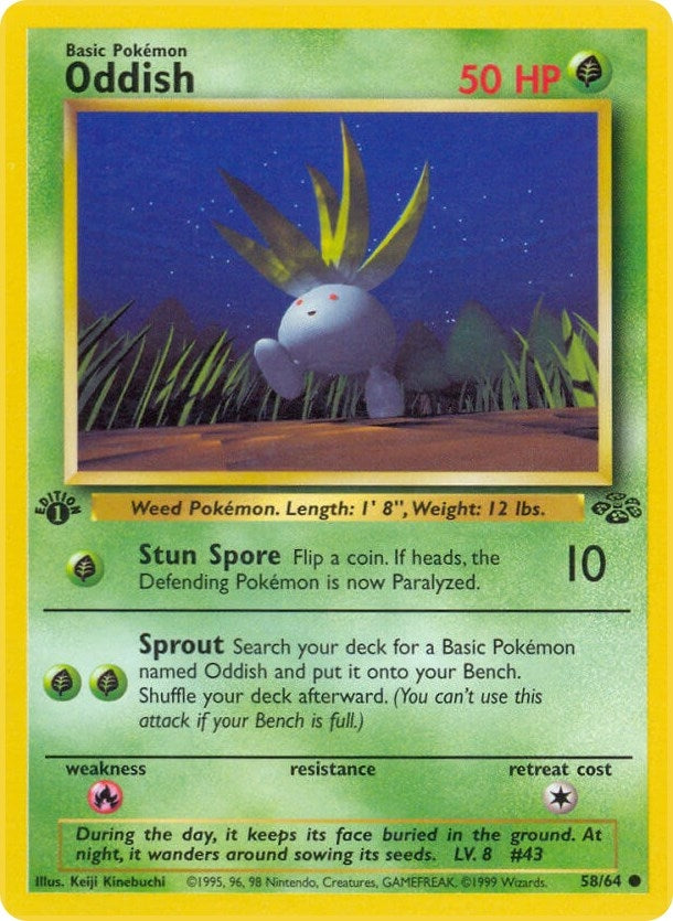 Image for Oddish (Jungle) (58/64) - Pokemon