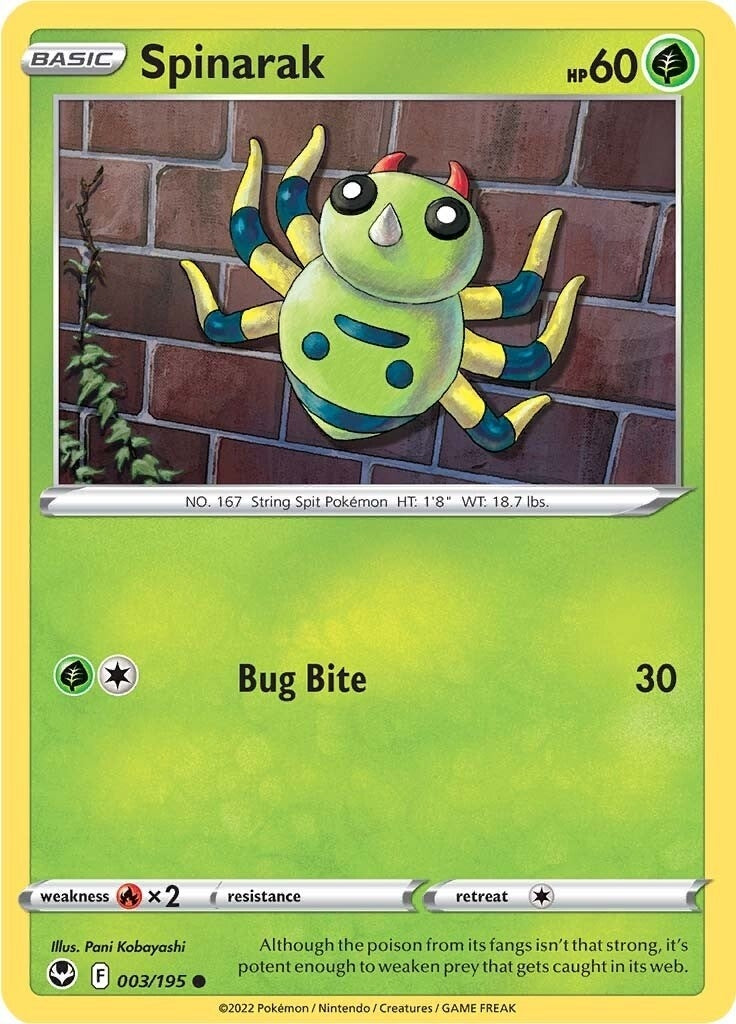 Image for Spinarak (SWSH12: Silver Tempest) (003/195) - Pokemon