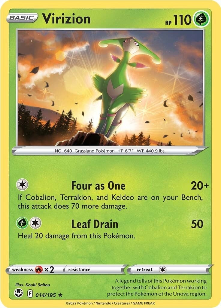 Image for Virizion (SWSH12: Silver Tempest) (014/195) - Pokemon
