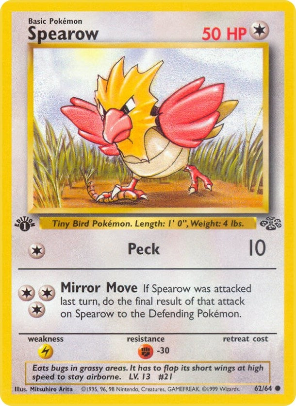 Image for Spearow (Jungle) (62/64) - Pokemon