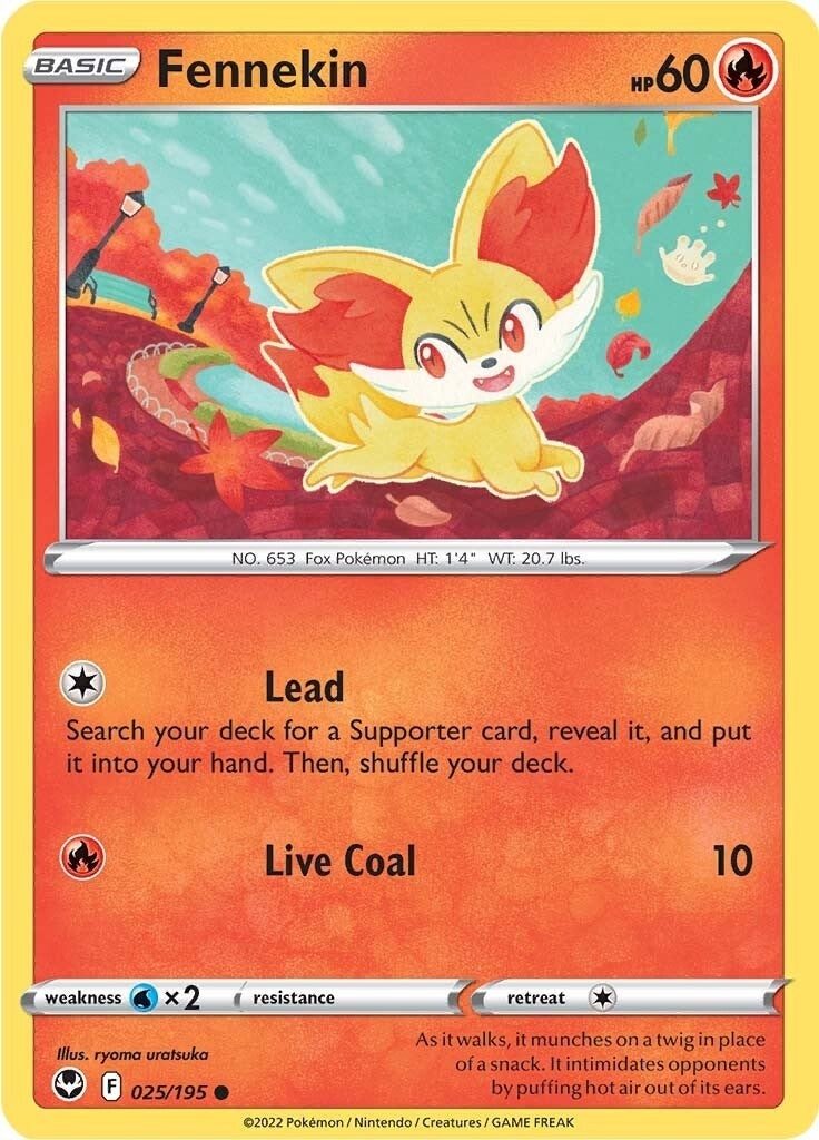 Image for Fennekin (SWSH12: Silver Tempest) (025/195) - Pokemon