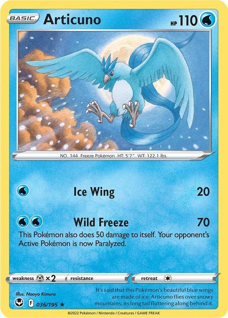 Image for Articuno (SWSH12: Silver Tempest) (036/195) - Pokemon