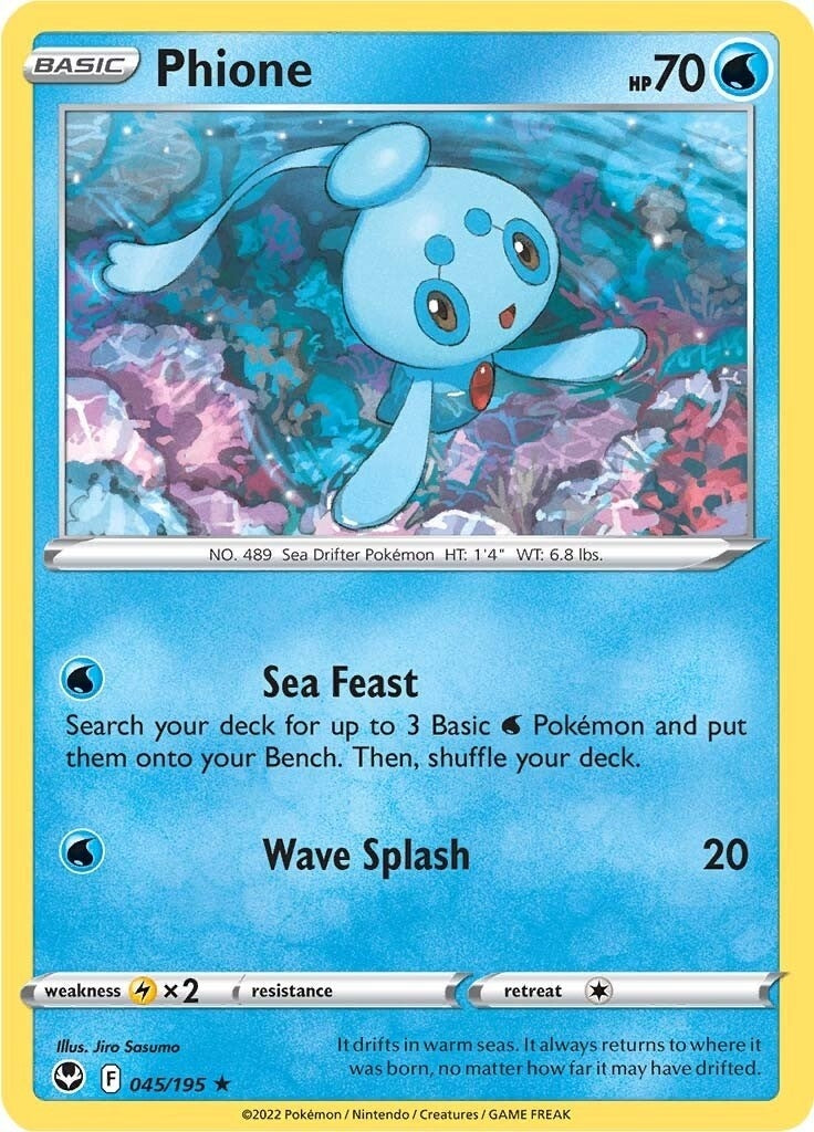 Image for Phione (SWSH12: Silver Tempest) (045/195) - Pokemon