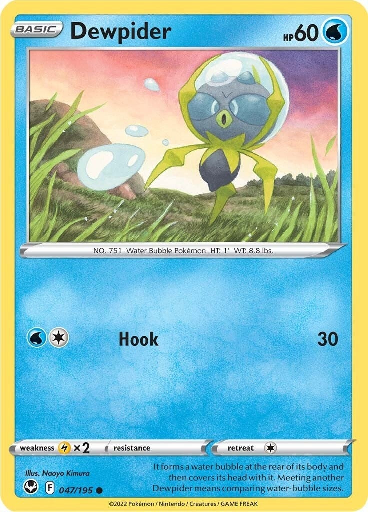 Image for Dewpider (SWSH12: Silver Tempest) (047/195) - Pokemon